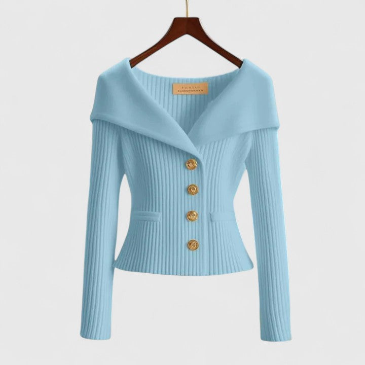 Avelora | Elegantní kardigan s knoflíky