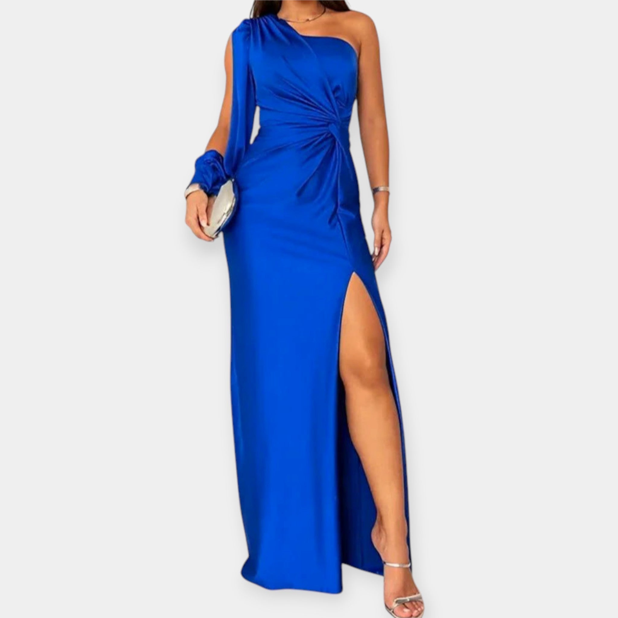 Chloé | Asymetrické maxi šaty s rozparkem
